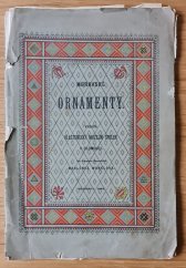kniha Moravské ornamenty, Vlastenecký musejní spolek 1888