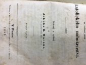 kniha Wýbor přjkladů na wesskeré učenj katolického náboženstwj, Tiskem knížecj arcibiskupské knihtiskárny w Semináři 1847