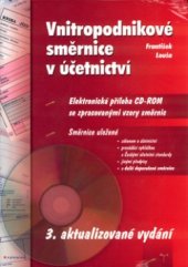 kniha Vnitropodnikové směrnice v účetnictví, Grada 2004