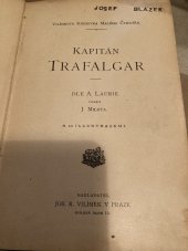 kniha Kapitán Trafalgar, Jos. R. Vilímek 1898