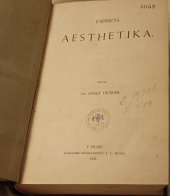 kniha Všeobecná aesthetika, I.L. Kober 1875
