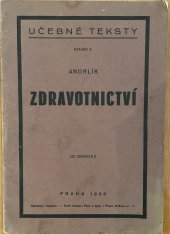 kniha Zdravotnictví, První státní průmyslová škola 1935