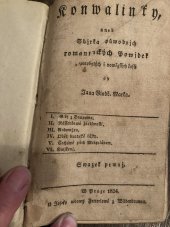 kniha Ronwalin aneb sbirka původních romantických novel Sbírka původních romantických novel a čafů, nevím 1824