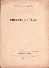 kniha Předpis o létání, Naše vojsko 1953