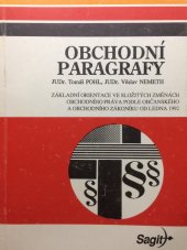 kniha Obchodní paragrafy, Sagit 1992