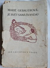 kniha Je svět samá švanda?, Jan Laichter 1921