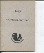 kniha Celotáborové etapové hry, Centrum pro děti a mládež Českého svazu ochránců přírody 1994