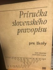 kniha Príručka slovenského pravopisu Pre školy, Slovenské pedagogické nakladateľstvo 1980