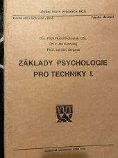 kniha Základy psychologie pro techniky I, Cerm 1994