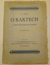 kniha O kaktech a jejich narkotických účincích, Sfinx 1924