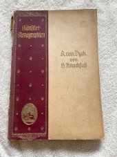kniha Künstler Monographien A. van Dyck, Verlag von Velhagen & klasing 1910