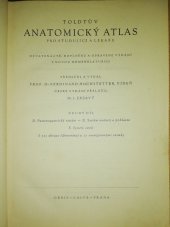kniha Toldtův Anatomický atlas pro studující a lékaře. Druhý díl, Orbis 1948
