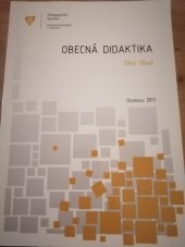 kniha Obecná didaktika, Univerzita Palackého 2002