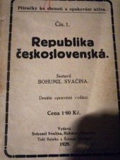 kniha Republika Československá Zeměpisný obraz, Komenium 1947