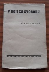 kniha V boji za svobodu památce hrdinů, Moravský legionář 1938