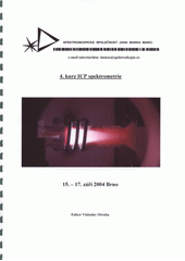 kniha 4. kurz ICP spektrometrie 15.-17. září 2004 Brno, Spektroskopická společnost Jana Marka Marci 2008