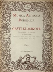 kniha Musica Antiqua Bohemica 12 Edice staré české hudby, SNKLHU  1953