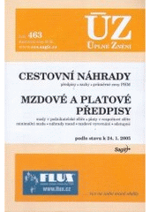 kniha Cestovní náhrady Mzdové a platové předpisy : podle stavu k 24.1.2005, Sagit 