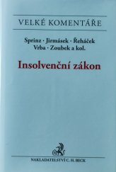 kniha Insolvenční zákon Velké komentáře, C. H. Beck 2019