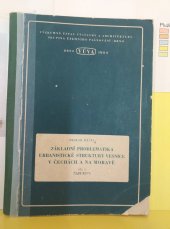 kniha Základní problematika urbanistické struktury vesnice v Čechách a na Moravě. Díl 1., Výzkumný ústav výstavby a architektury 1954