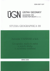 kniha Geografie malých měst, Ústav geoniky Akademie věd České republiky 2008