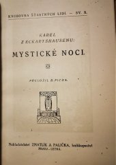 kniha Mystické noci, Zmatlík a Palička 1920