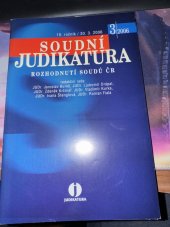 kniha Soudní judikatura rozhodnutí soudu 3/2006, ASPI 2006