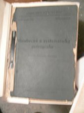 kniha Všeobecná a systematická petrografie, Státní nakladatelství učebnic 1951