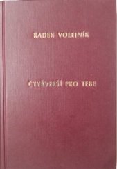 kniha Čtyřverší pro tebe , vlastním nákladem 2020