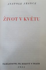 kniha Život v květu = [La vie en fleur], Fr. Borový 1935