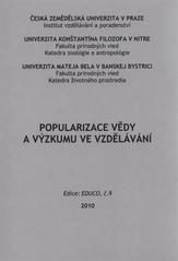 kniha Popularization of science and research in the education, Tribun EU 2010