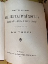 kniha Dvě detektivní novely, Šolc a Šimáček 1895