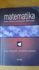 kniha Matematika pro ekonomické fakulty. 1, Ekopress 2000