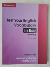 kniha Test Your English Vocabulary In Use Elementary, Cambridge University Press 2010