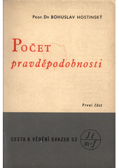 kniha Počet pravděpodobnosti 2. část, Přírodovědecké nakladatelství 1950