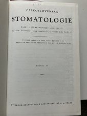 kniha Československá stomatologie  Časopis stomatologické společnosti , Avicenum 1990