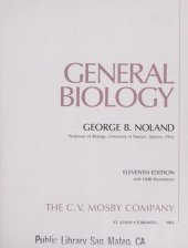 kniha General Biology, Mosby 1983