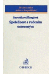 kniha Společnost s ručením omezeným, C. H. Beck 2003