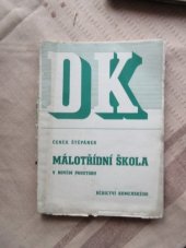 kniha Málotřídní škola v novém prostoru, Dědictví Komenského 1938