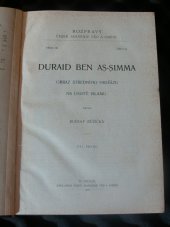 kniha Duraid ben As-Simma Díl první obraz středního Hidžâzu na úsvitě islamu., Česká akademie věd a umění 1925