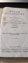 kniha Zpěvník evanjelický Písně staré i nové k veřejné a domácí nábožnosti, Tranoscius Liptovský Miluláš 1932