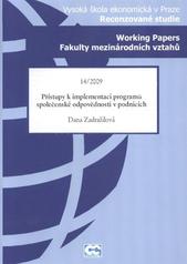 kniha Přístupy k implementaci programů společenské odpovědnosti v podnicích, Oeconomica 2009