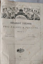 kniha Zlatá Praha - obrázkový týdenník pro zábavu a poučení svázaný ročník II. (1885), J. Otto 1885