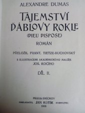 kniha Tajemství ďáblovy rokle II., Jan Kotík 1920