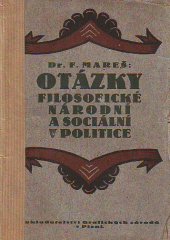 kniha Otázky filosofické, národní a sociální v politice, Čsl. národní demokracie 1923