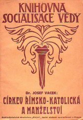 kniha Církev římsko-katolická a manželství, Máj 1920