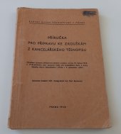 kniha Příručka pro přípravu ke zkouškám z kancelářského těsnopisu, Státní ústav těsnopisný 1958