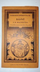 kniha Básně S.K. Macháčka, Ladislav Kuncíř 1927