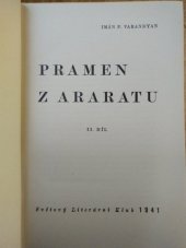 kniha Pramen z Araratu. II. díl, Nakladatelské družstvo Máje 1941