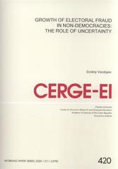 kniha Growth of electoral fraud in non-democracies the role of uncertainty, CERGE-EI 2010